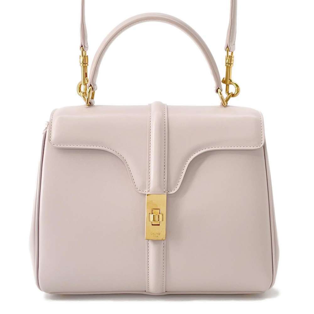Celine 16 Bag Satinated Calfskin leather pink